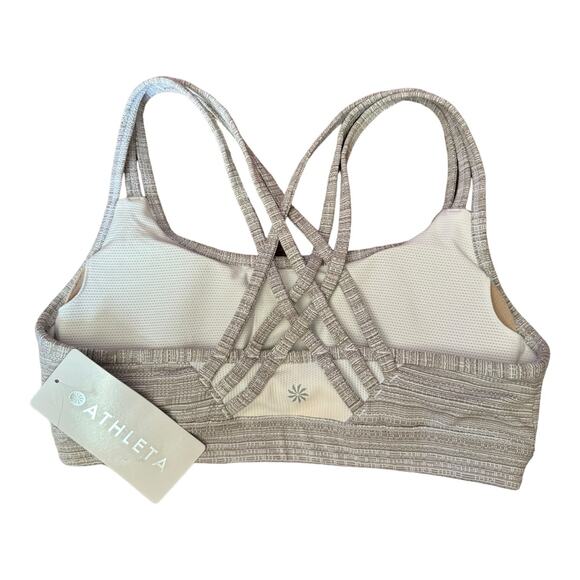 NWT Athleta STRIPE JACQUARD FULLY FOCUSED BRA size medium - Picture 6 of 10